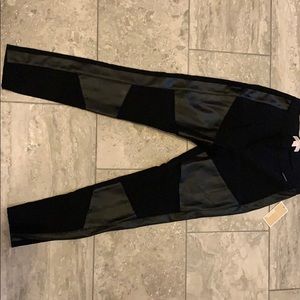 Michael Kors Black Leather leggings